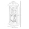 Quickway Imports Vintage Grandfather Wood- Looking Plastic Pendulum Wall Clock for Living, Kitchen, or Dining, Brown QI004145.BN - alternate 4